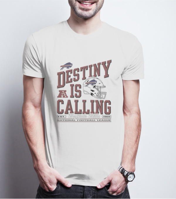 Destiny Is Calling Vintage Buffalo Bills Football Helmet T-Shirt