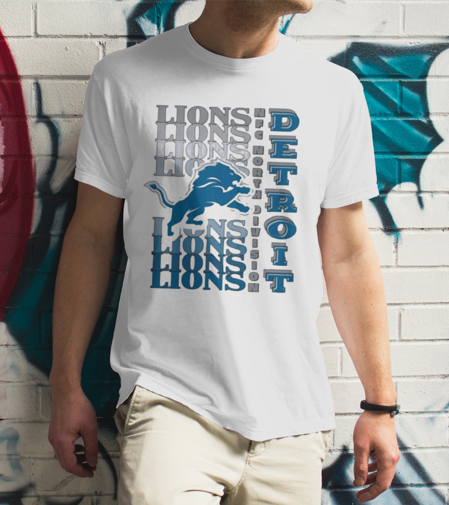 Detroit Lions NFC North Division LIONS DETROIT T-Shirt