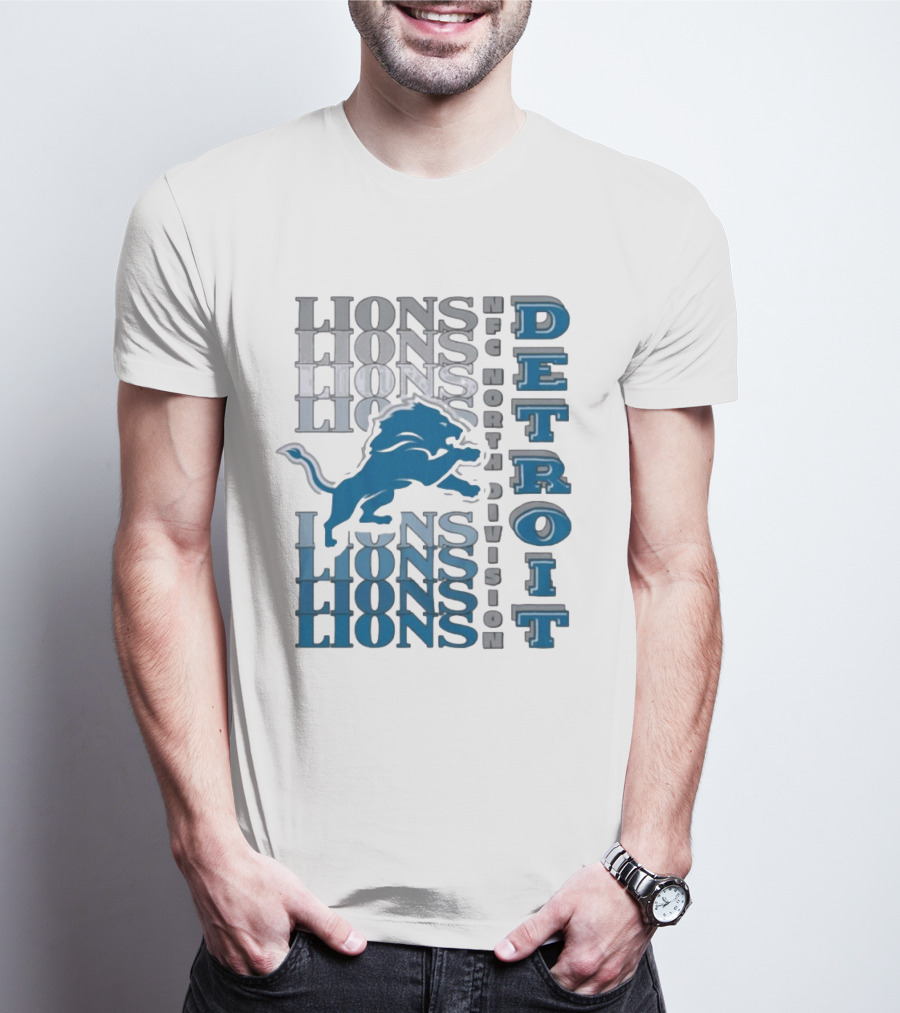 Detroit Lions NFC North Division LIONS DETROIT T-Shirt