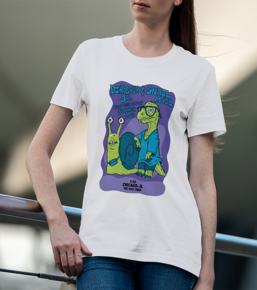 Dinosaur Jr. Snail Mail Summer 2025 Chicago IL The Salt Shed T-Shirt