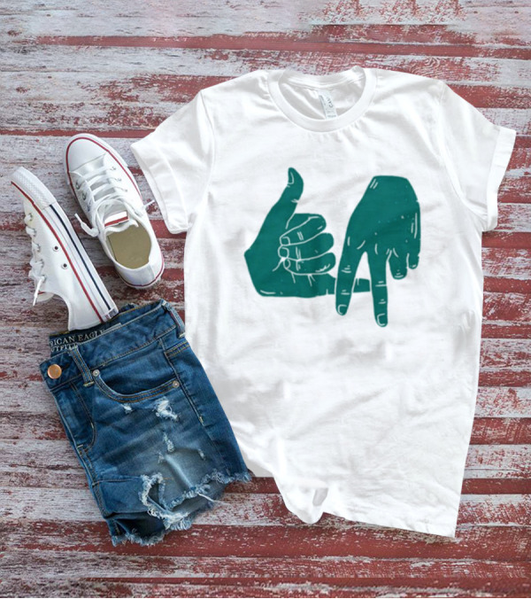 Dirty Coast Los Angeles Hand Gesture Symbol T-Shirt