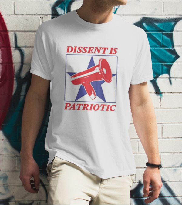 Patriotic Megaphone In Star Symbol Dissent T-Shirt