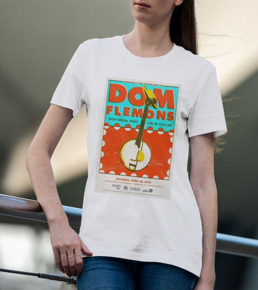 Dom Flemons With Special Guest Colin Cutler Crossroads NCMA Winston-Salem April 19 2025 T-Shirt