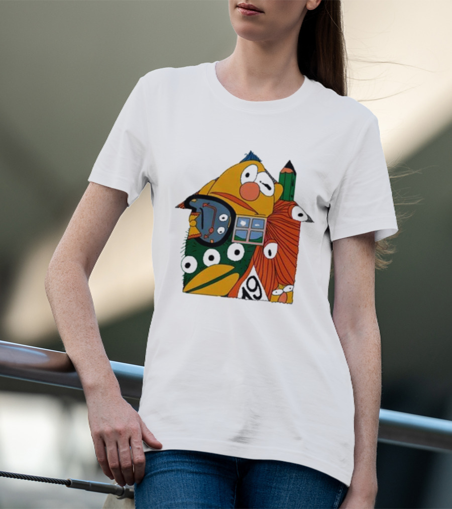 Don’t Hug Me I’m Scared And Pencil Characters T-Shirt