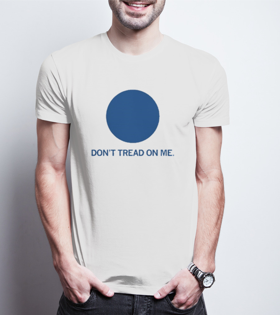 Don’t Tread On Me Blue Dot Circular Emblem T-Shirt