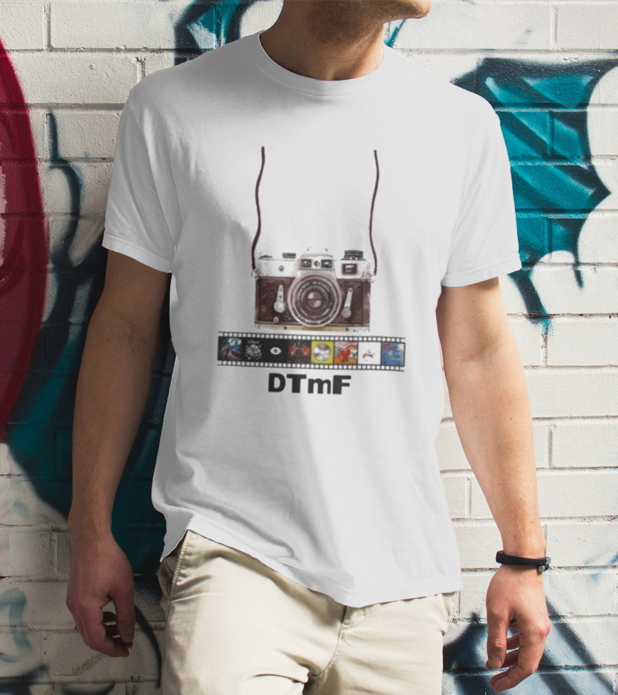 DTmF Camera Filmstrip Album 2025 Bad Bunny Signature T-Shirt