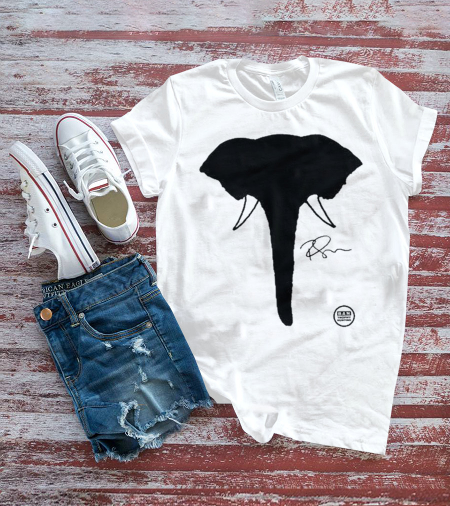 Ricky Gervais Elephant Silhouette T-Shirt