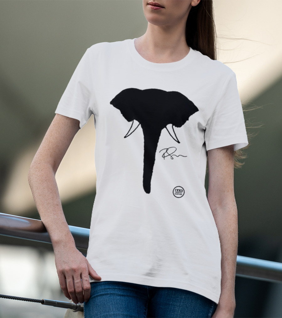 Ricky Gervais Elephant Silhouette T-Shirt