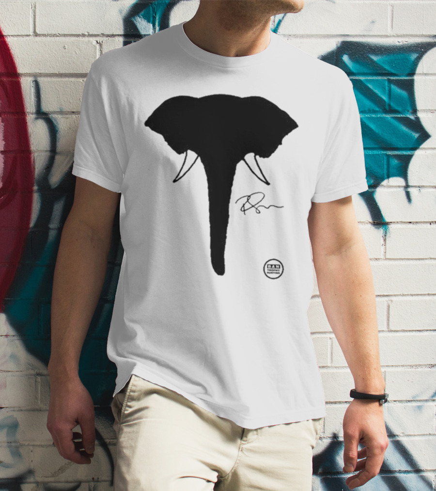 Ricky Gervais Elephant Silhouette T-Shirt