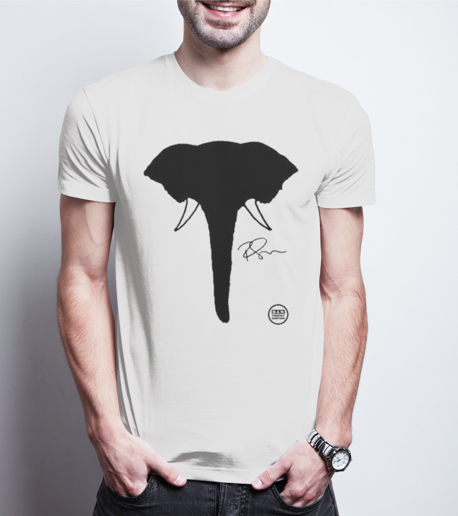 Ricky Gervais Elephant Silhouette T-Shirt