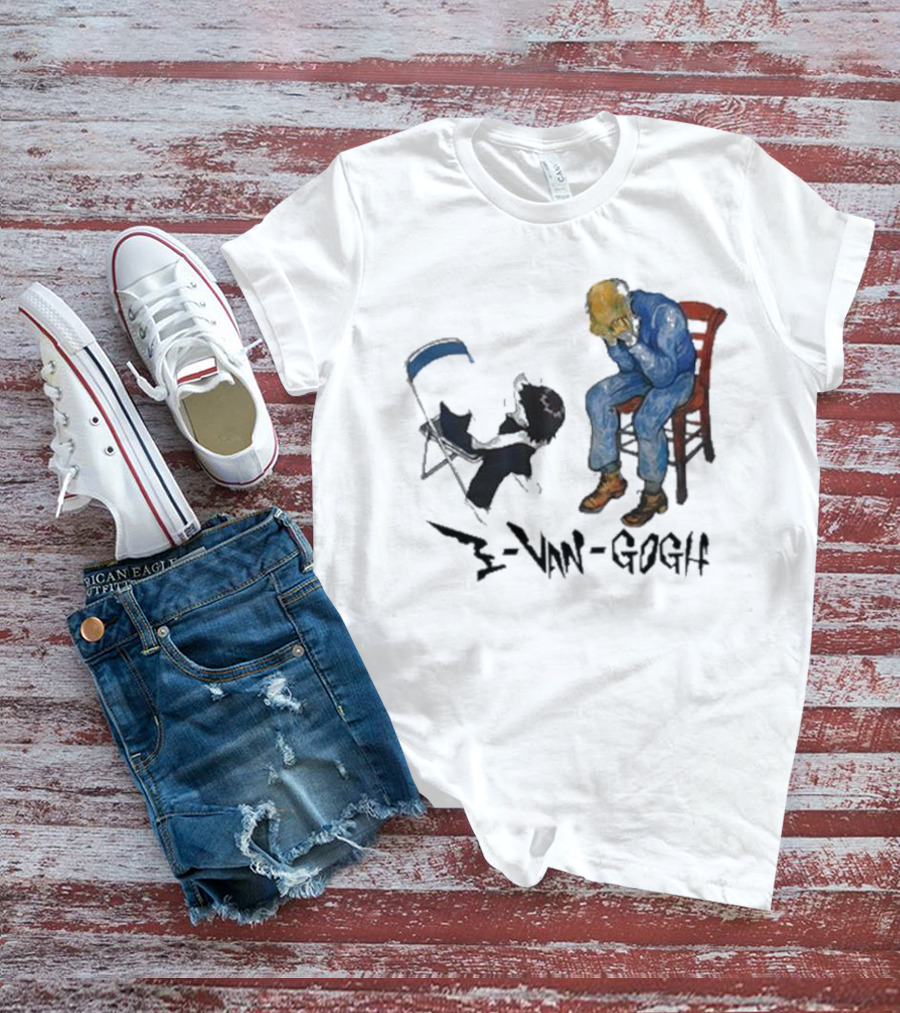 Evangogh Ikari Shinji And Gate Van Gogh Mashup T-Shirt
