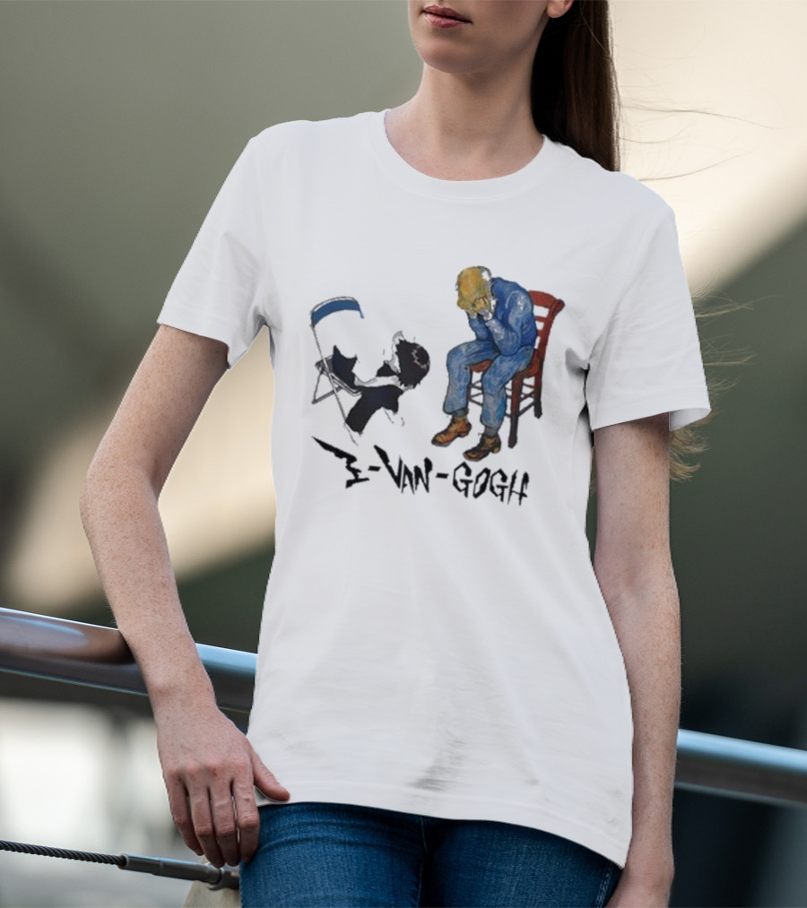 Evangogh Ikari Shinji And Gate Van Gogh Mashup T-Shirt