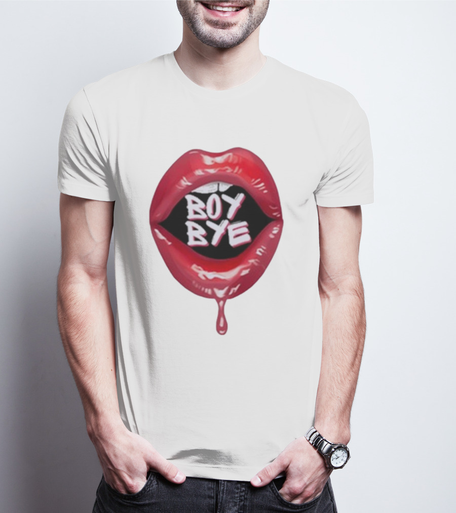 Fabulous Demps Boy Bye Red Lips Bold Style T-Shirt