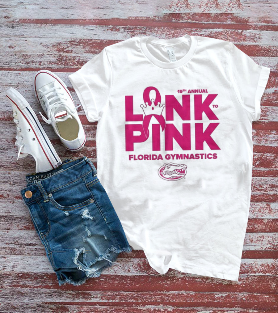 Florida Gators Gymnastics 17th Annual Link To Pink Breast Cancer Awareness Event T-Shirt