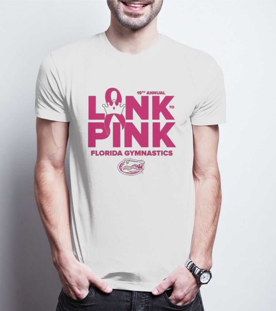 Florida Gators Gymnastics 17th Annual Link To Pink Breast Cancer Awareness Event T-Shirt