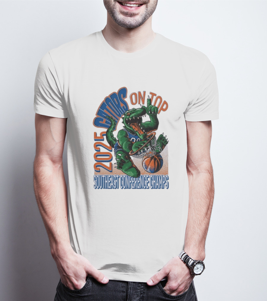 2025 Gators On Top Southeast Conference Champs T-Shirt