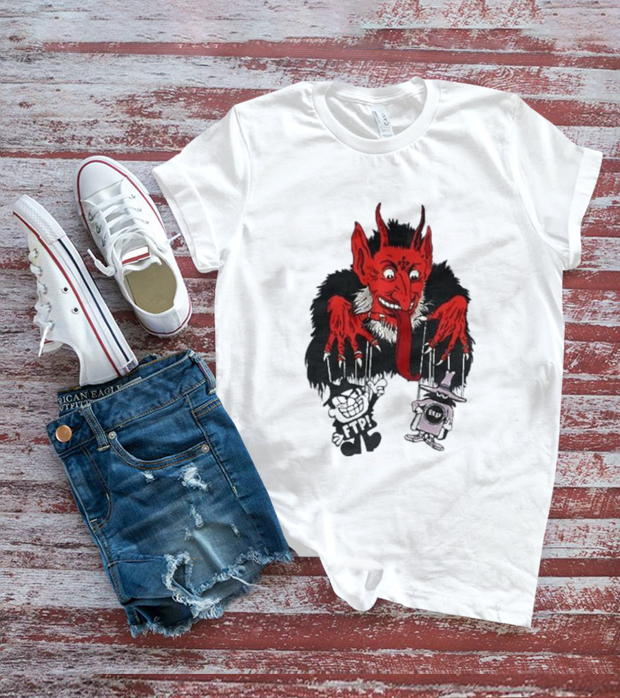 FTP Krampus Devil Puppet Master With FTP Characters T-Shirt