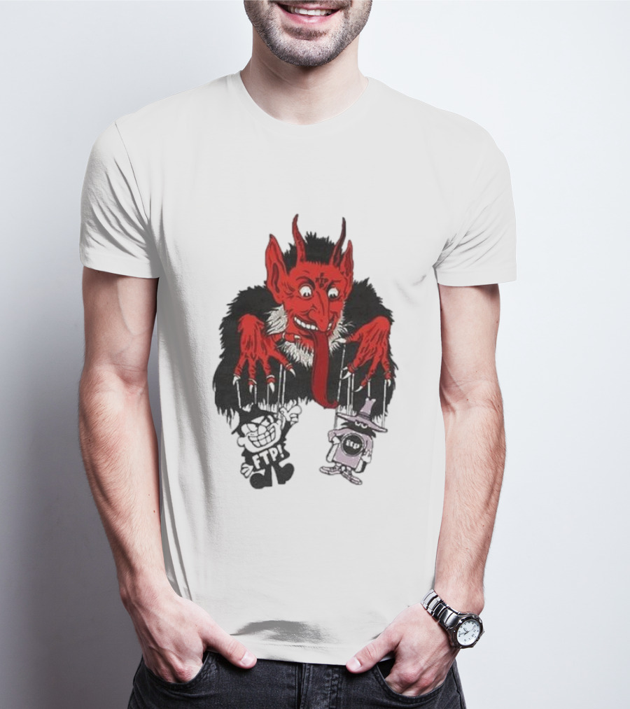 FTP Krampus Devil Puppet Master With FTP Characters T-Shirt
