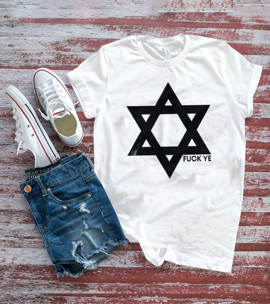 Kanye Middle Finger Fuck Ye Star Symbol T-Shirt