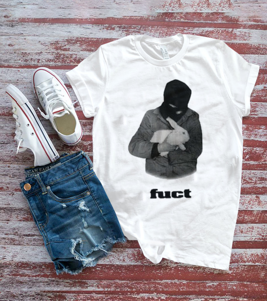 Fuct Robber Holding Rabbit Kill People Not Animals T-Shirt