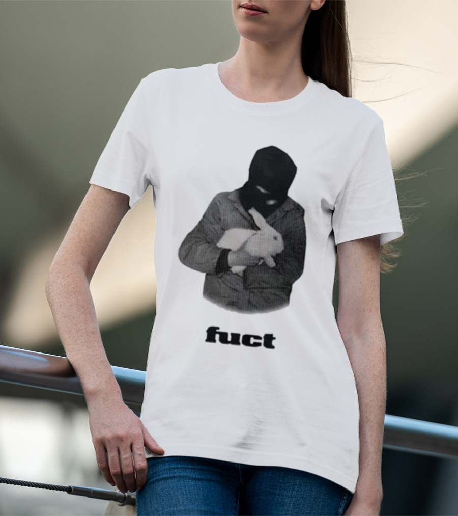 Fuct Robber Holding Rabbit Kill People Not Animals T-Shirt