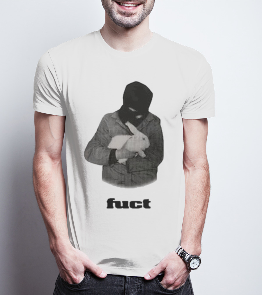 Fuct Robber Holding Rabbit Kill People Not Animals T-Shirt