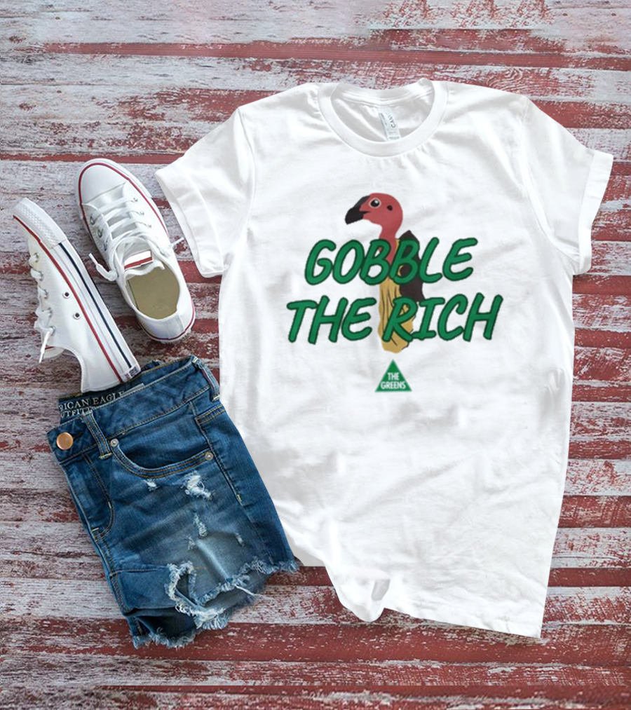 Gobble The Rich Vulture Illustration T-Shirt