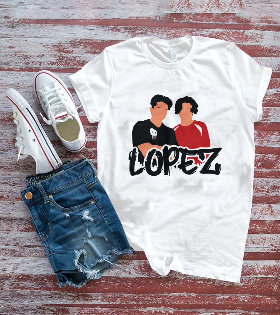 LOPEZ Punisher Skull Duo T-Shirt