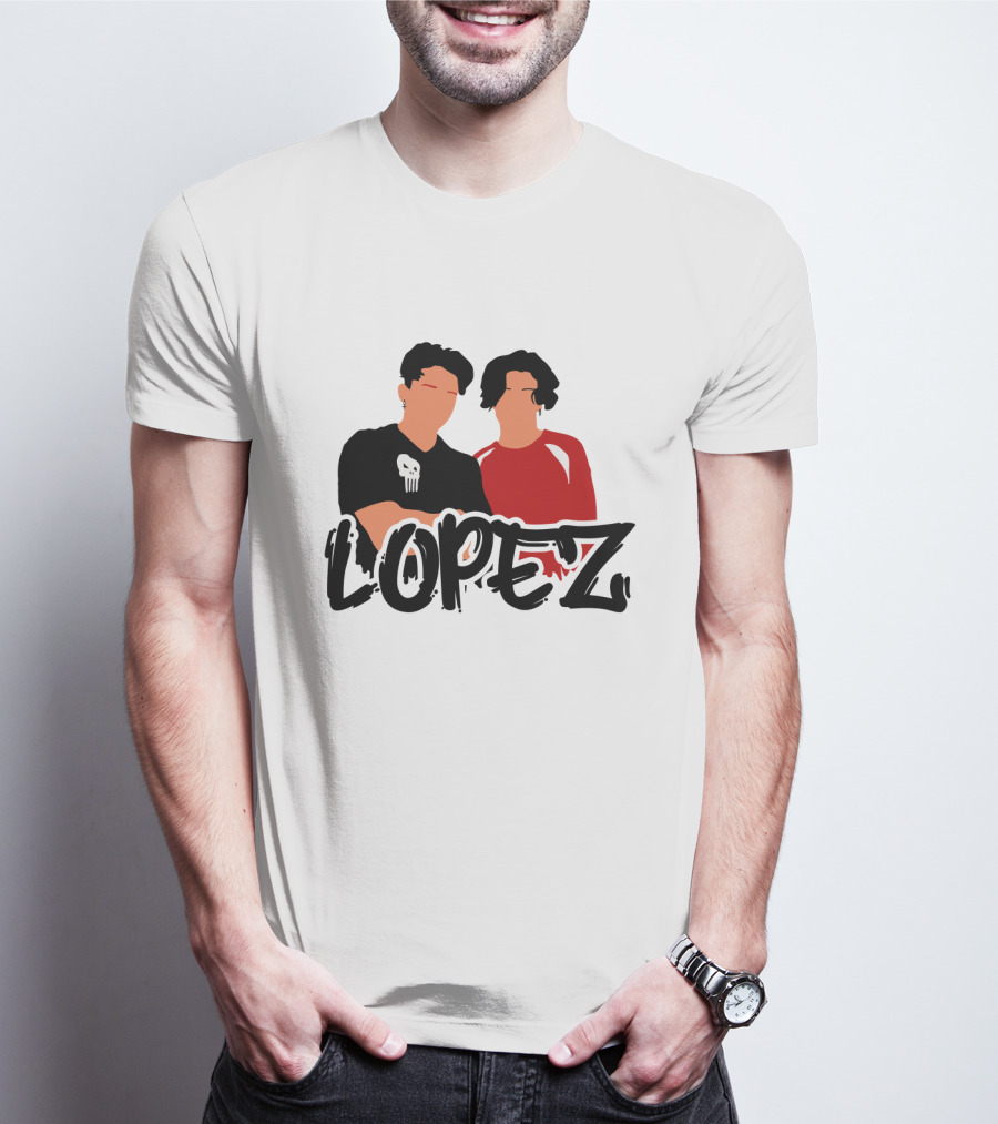 LOPEZ Punisher Skull Duo T-Shirt