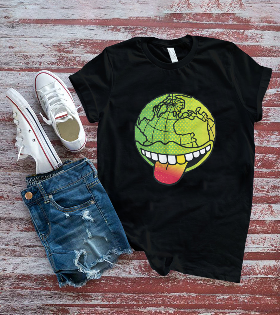 Earthgang Tongue Out Earth Globe T-Shirt