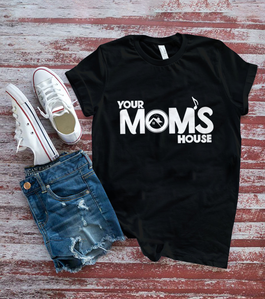 YOUR MOMS HOUSE Music And Home Symbol Collection T-Shirt
