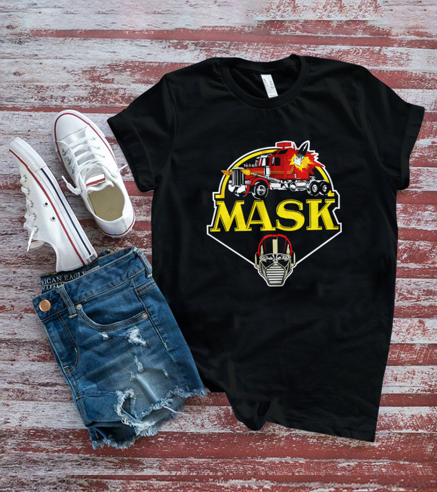 MASK Truck Explosion Face Mask T-Shirt