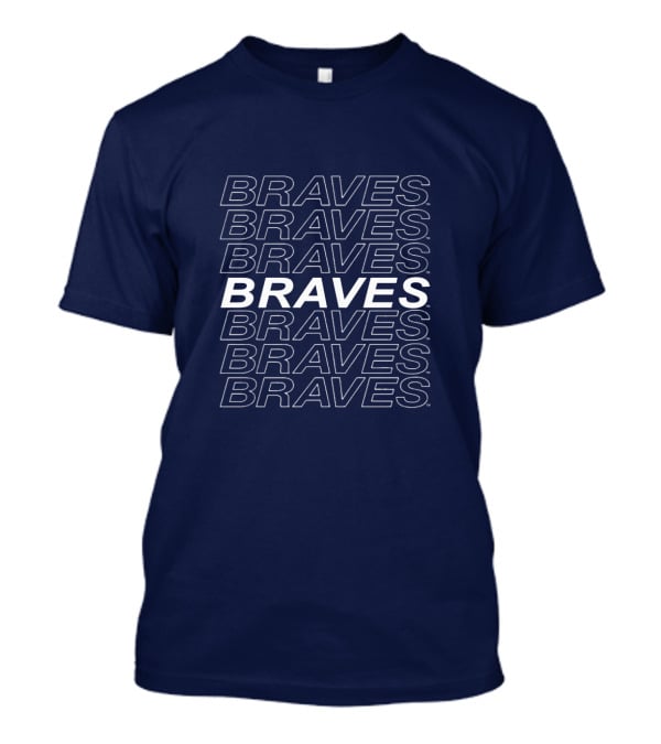 Atlanta Braves Stacked Text T-Shirt