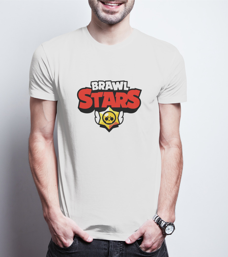 Brawl Stars Logo With Skull Winged Star T-Shirt