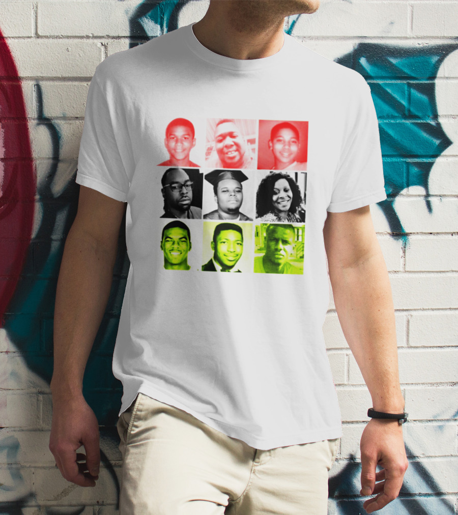 Black Victims Of Police Brutality Remembered In Powerful Collage T-Shirt