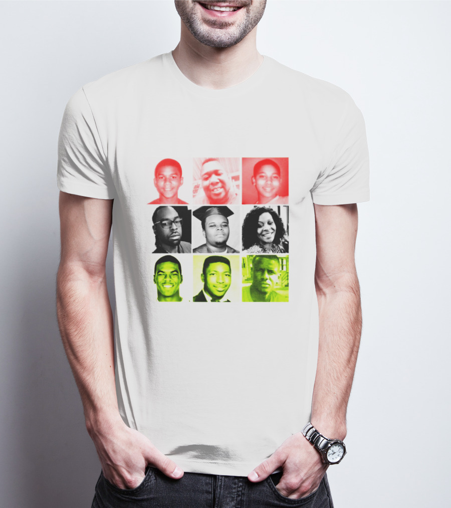 Black Victims Of Police Brutality Remembered In Powerful Collage T-Shirt