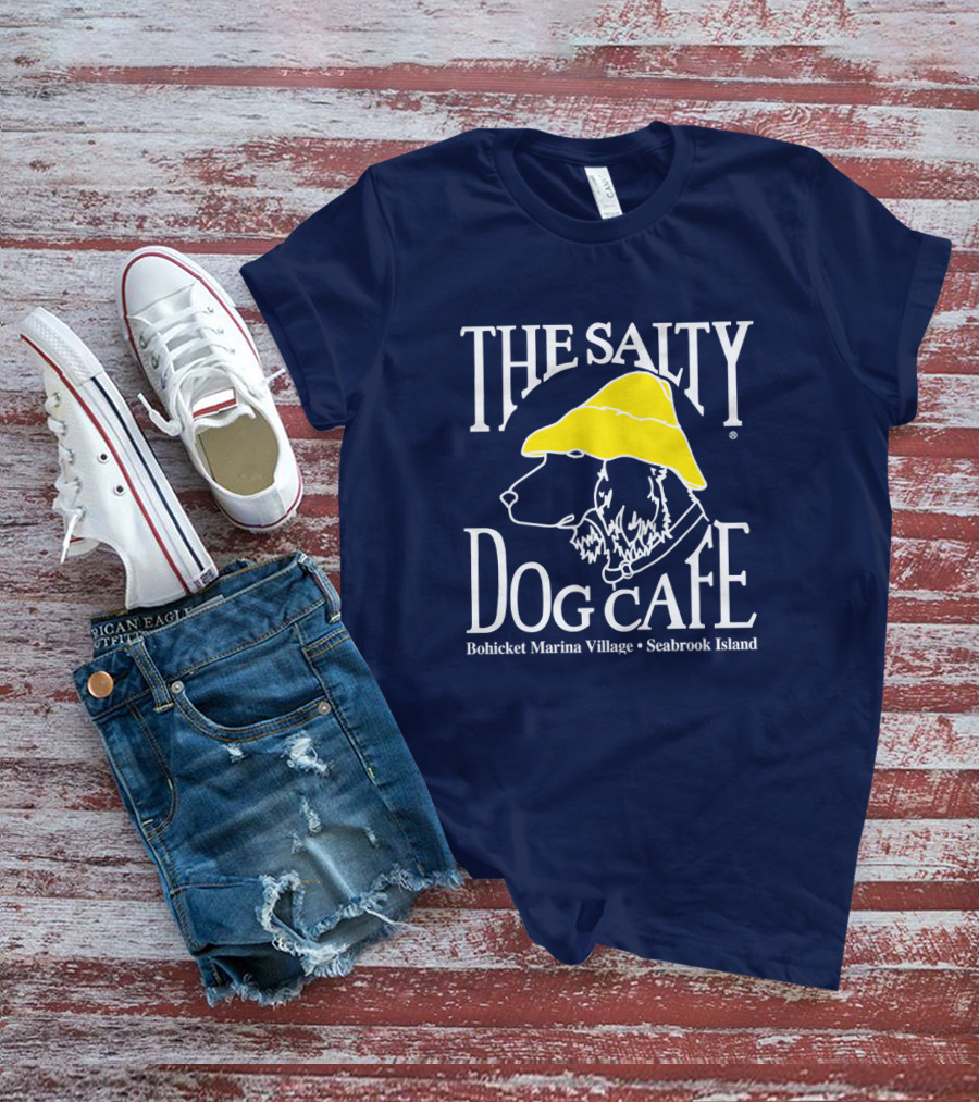 The Salty Dog Café Bohicket Marina Village Seabrook Island T-Shirt