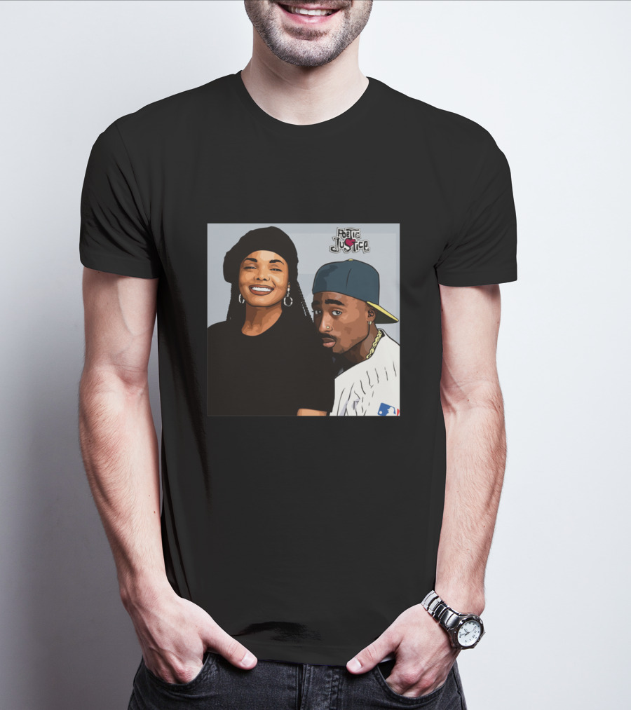 Poetic Justice Janet Jackson Tupac Shakur Baseball Cap MLB T-Shirt