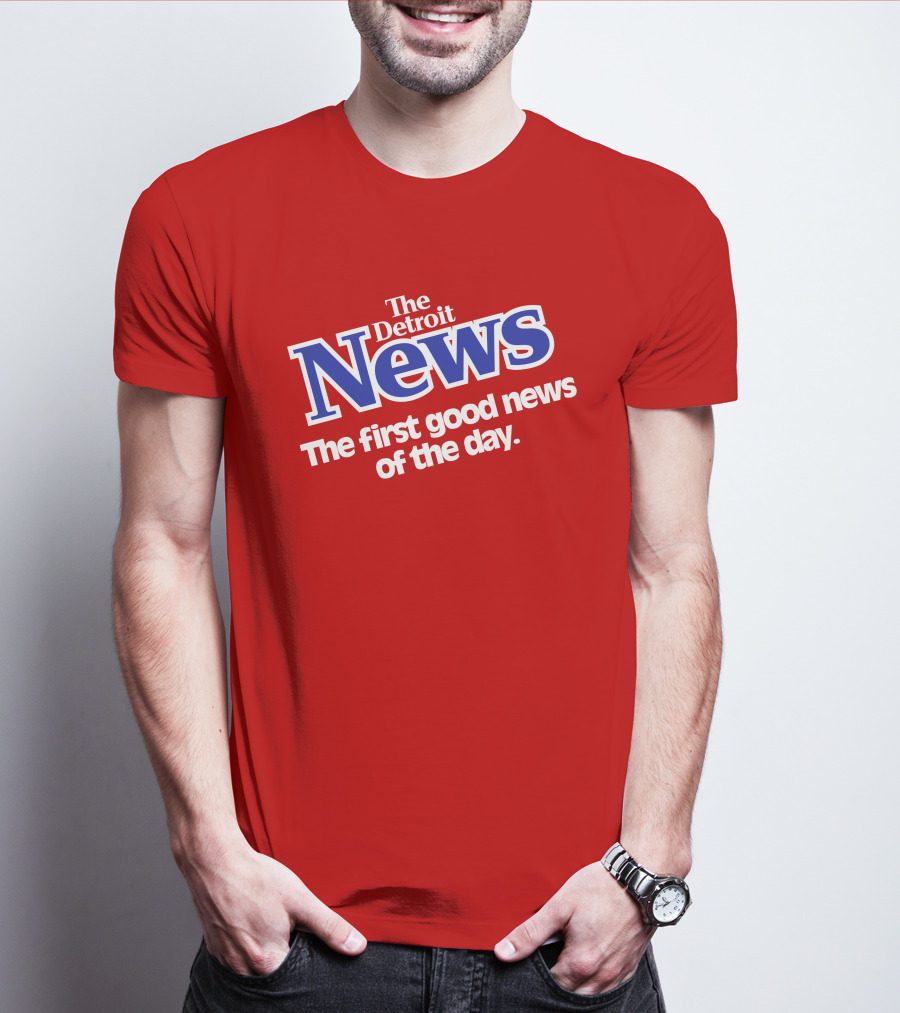 The Detroit News The First Good News Of The Day Vintage Shirrt T-Shirt