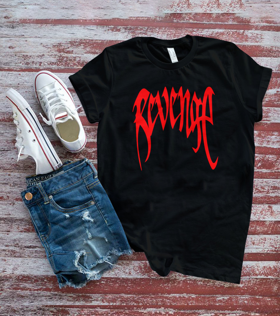 Revenge Merch Red Gothic T-Shirt