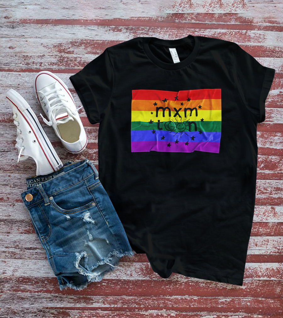Mxmtoon Merch Rainbow Flag With Sun And Stars T-Shirt