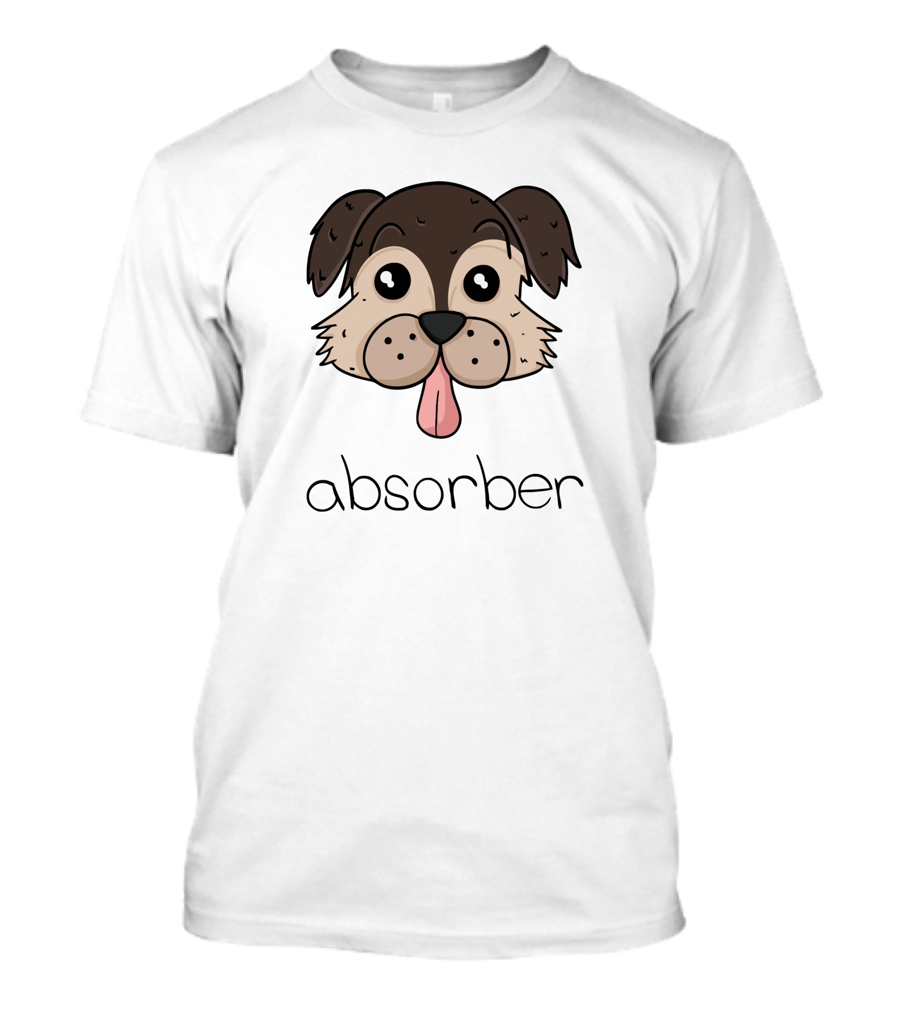 Absorber Dog Cartoon Illustration Image T-Shirt