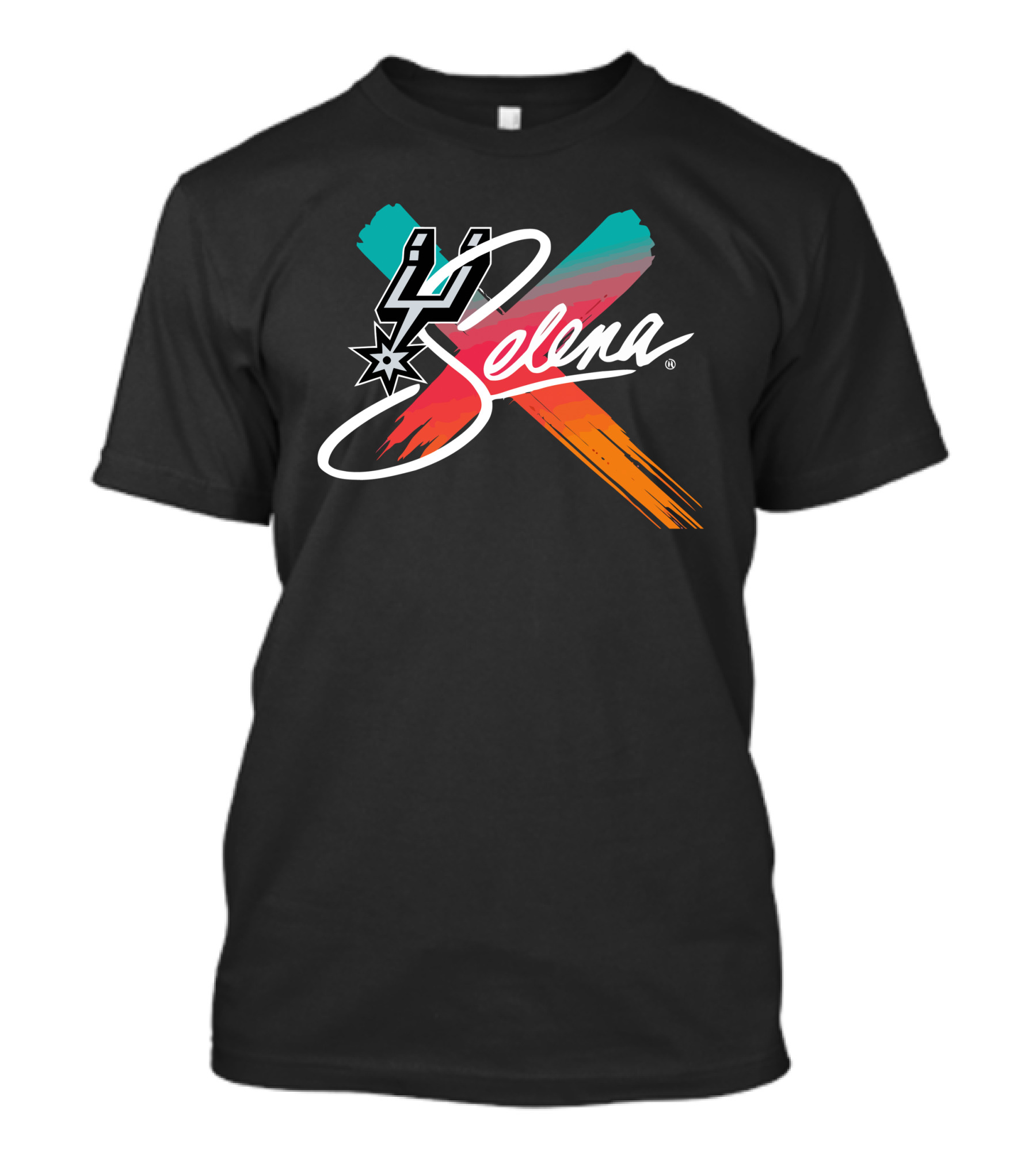 Selena San Antonio Spurs Brush Stroke T-Shirt
