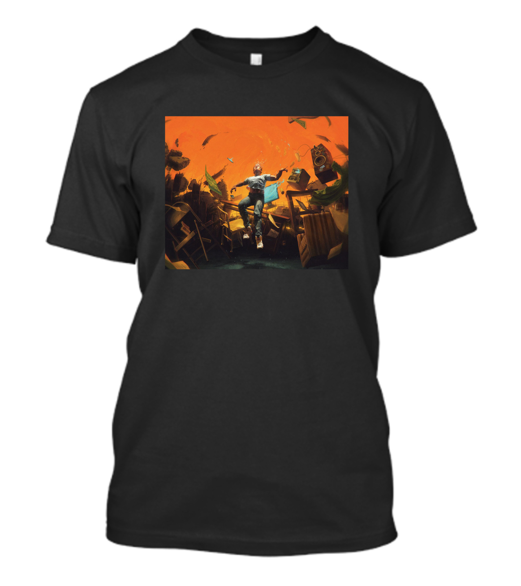 No Pressure Album Cover Artwork Floating Debris Scene T-Shirt