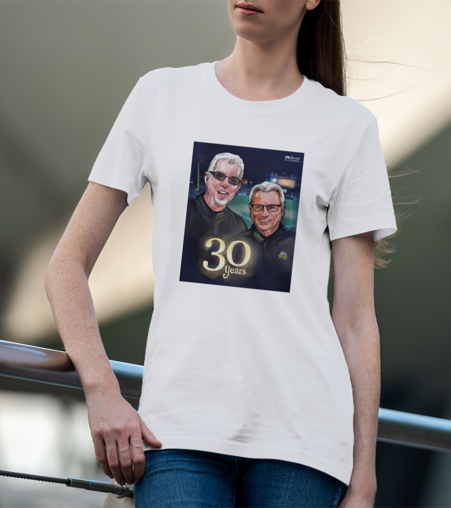 Kruk And Kuip 30 Years NBC Sports Giants Celebrating Broadcasting Legends T-Shirt