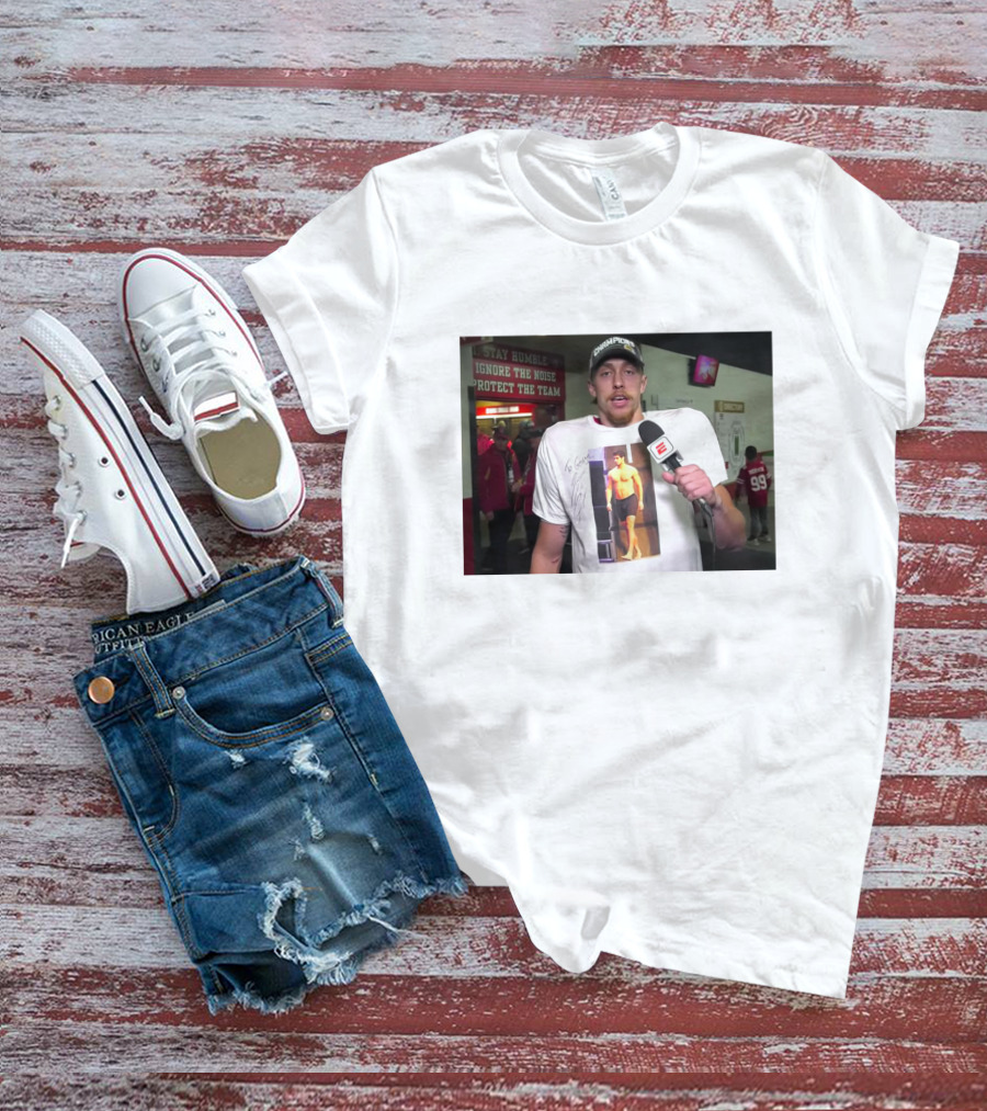 George Kittle Wearing Jimmy G Shirt ESPN Interview T-Shirt