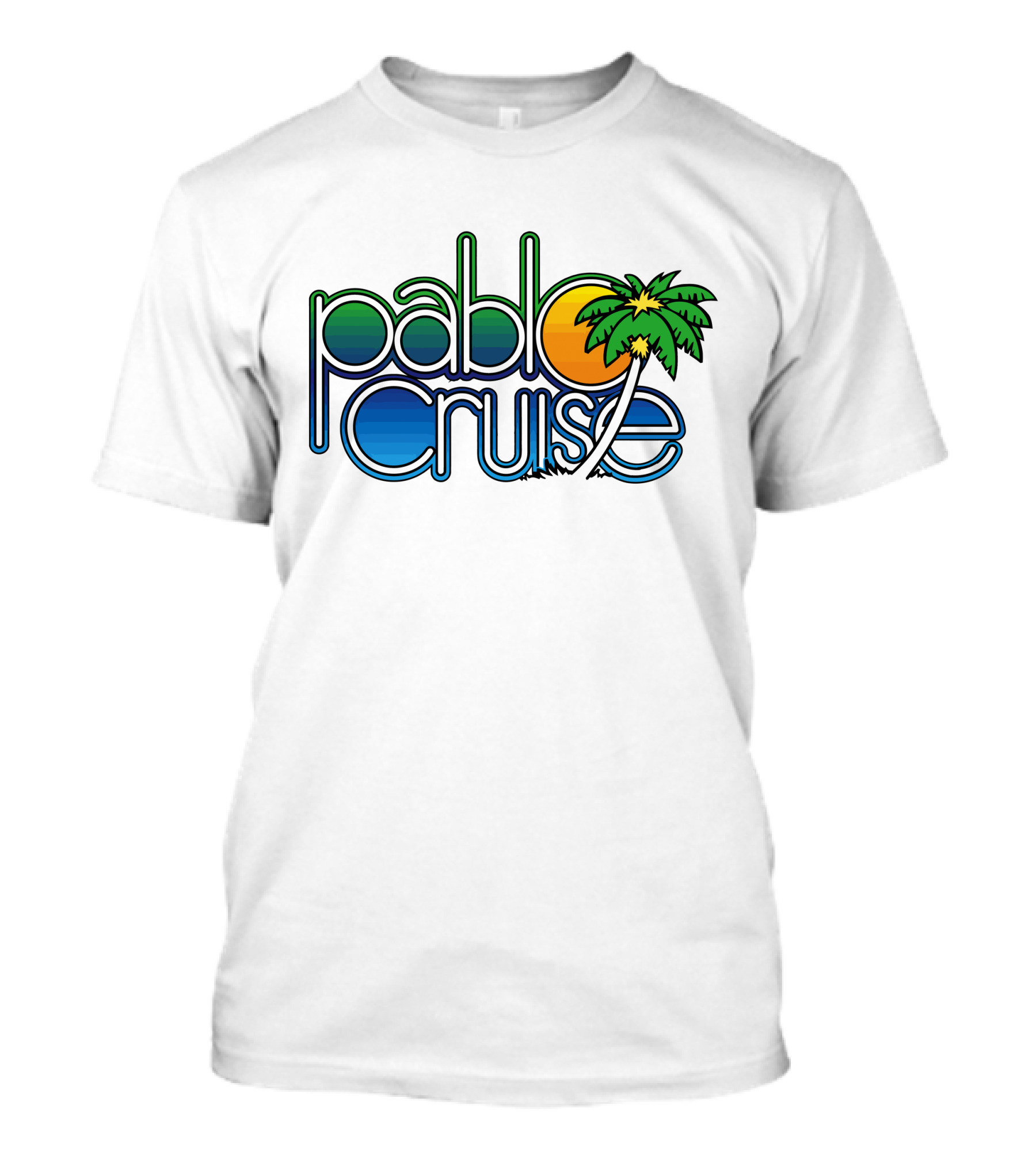Pablo Cruise Logo Palm Tree Sun T-Shirt