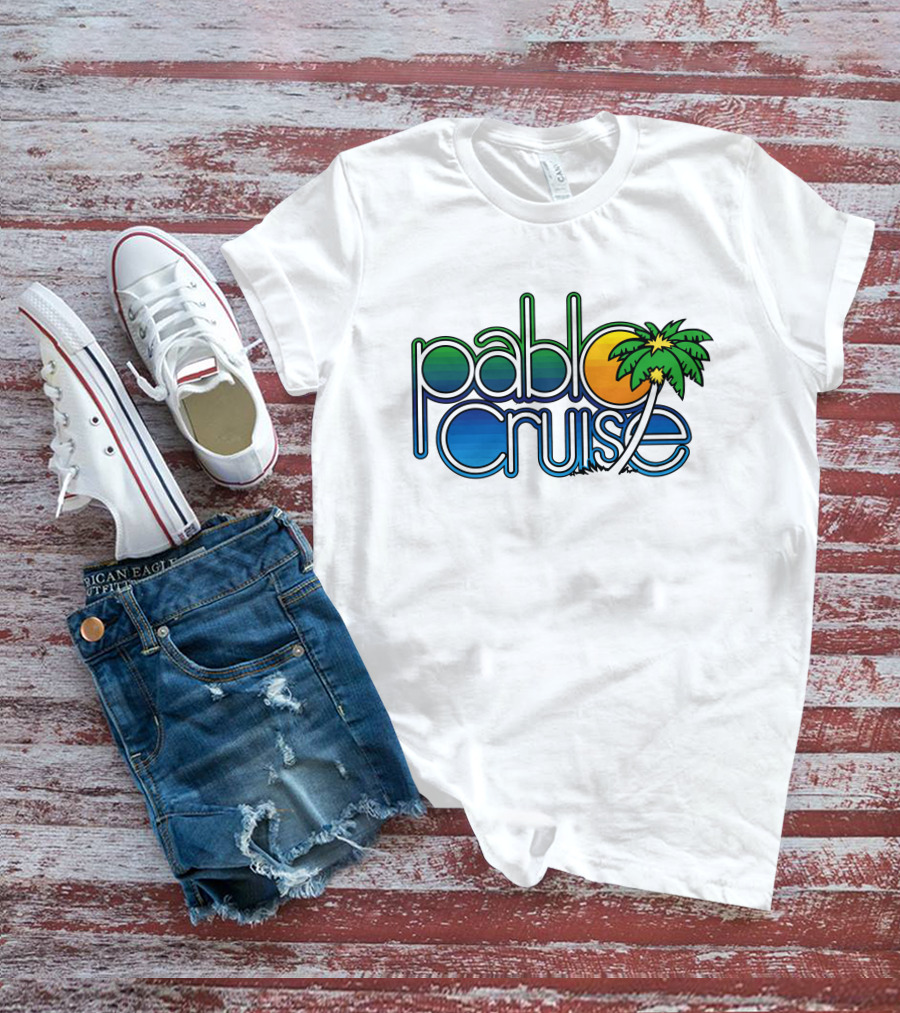 Pablo Cruise Logo Palm Tree Sun T-Shirt