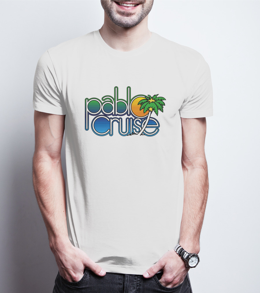 Pablo Cruise Logo Palm Tree Sun T-Shirt