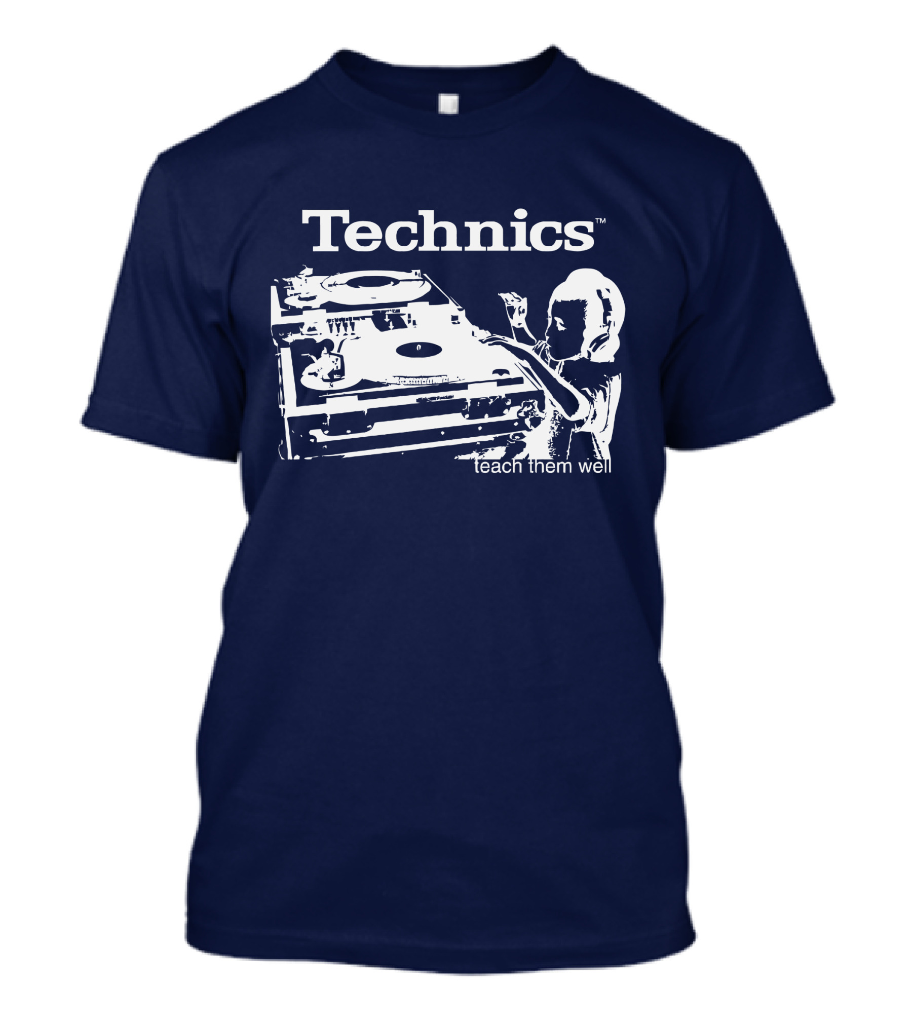 Technics Teach Them Well DJ Turntable And Child Headphones T-Shirt